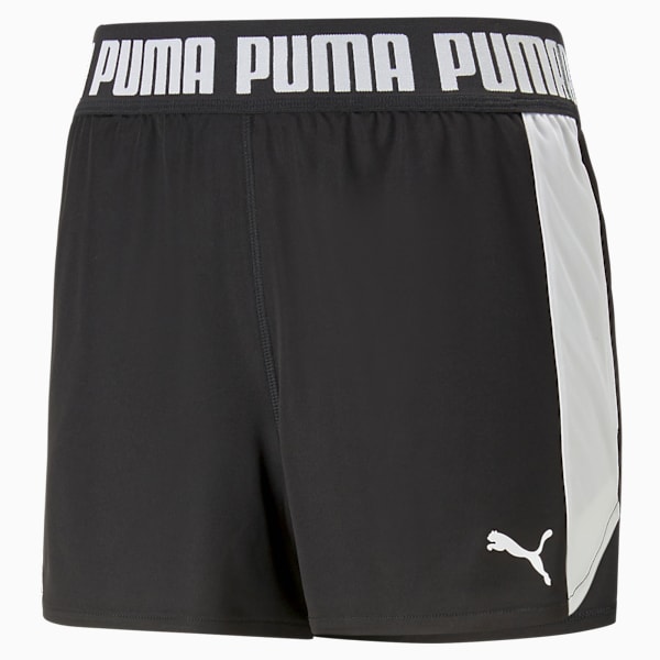 TRAIN ALL DAY Women's 3" Knit Training Shorts, PUMA Black-PUMA White, extralarge